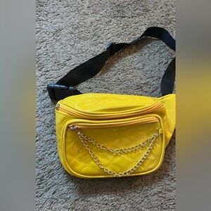 Yellow fanny pack